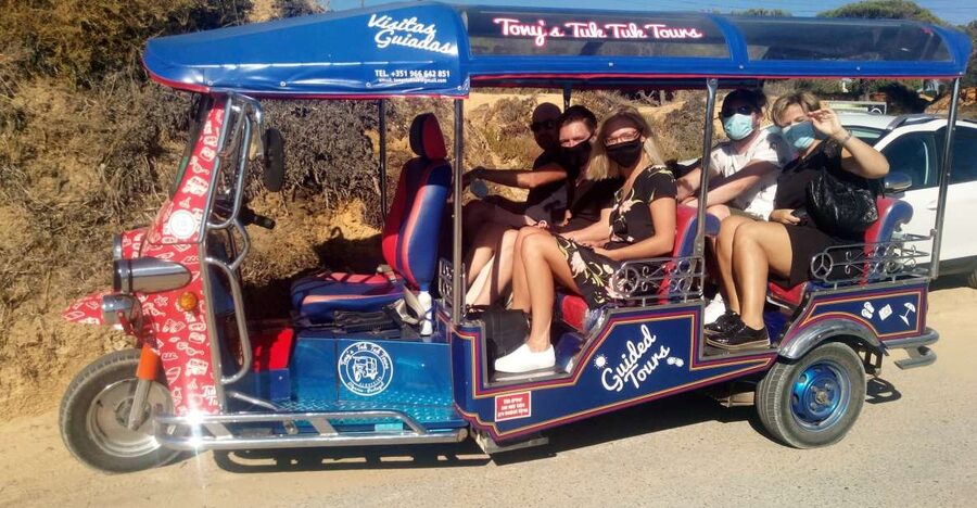 Albufeira: Benagil Caves & Senhora da Rocha Tour by Tuk Tuk - What the three-hour tuk tuk tour feels like
