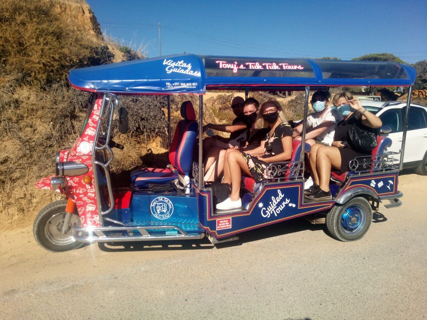 Albufeira: Benagil Caves & Senhora da Rocha Tour by Tuk Tuk - Small coves and the changing Algarve coast