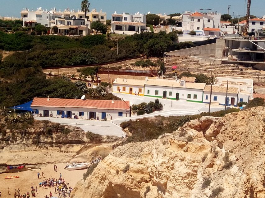 Albufeira: Benagil Caves & Senhora da Rocha Tour by Tuk Tuk - Benagil Cave from the cliff top