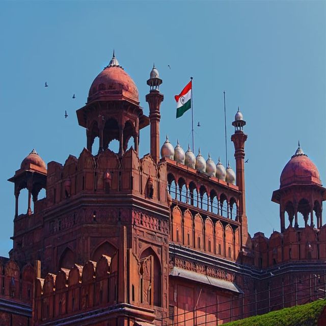 All Inclusive Old & New Delhi Private Day Trip with Tuk Tuk - Red Fort from the outside