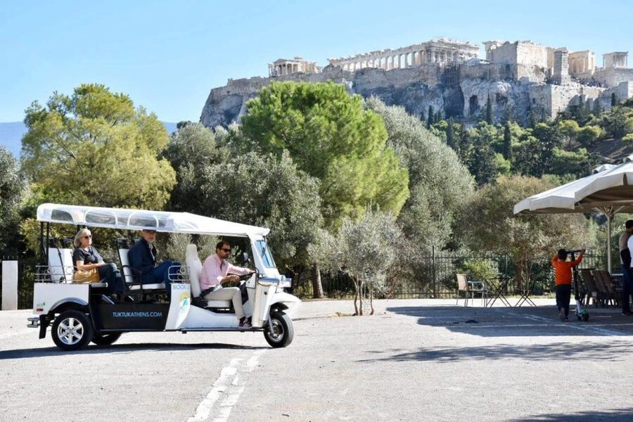Athens: Private 3-Hour City Tour on Eco-Friendly Tuk Tuk - The Acropolis Area, Thissio, and Monastiraki
