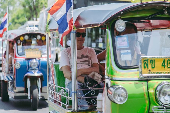 Bangkok Electric Tuk Tuk: Thonburi, Wang Lang & Food Tour - Wang Lang Market is the food center of the tour