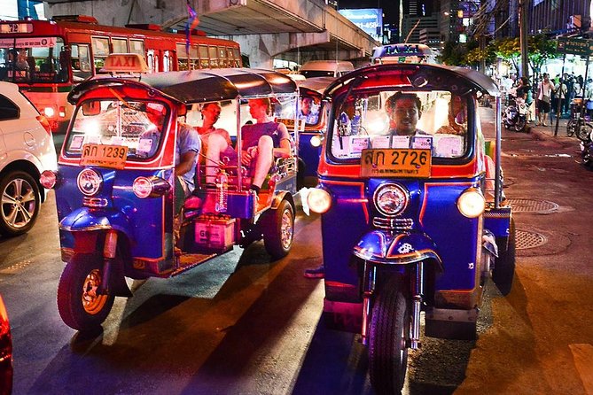 Bangkok Night Lights: Famous Landmarks by Tuk Tuk - Taking the express boat from Sathorn Pier