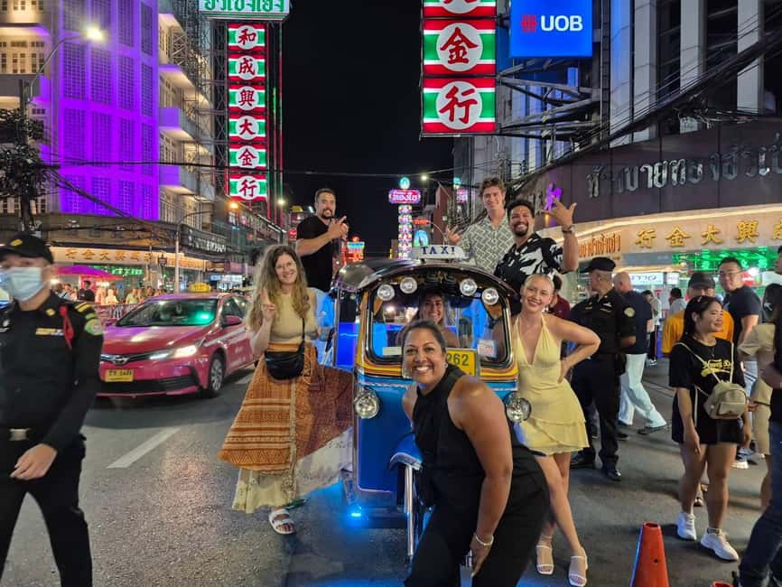 Bangkok: Tuk Tuk Adventure Chinatown Michelin Food & Temples - Starting at MRT Sam Yan and meeting your tuk tuk
