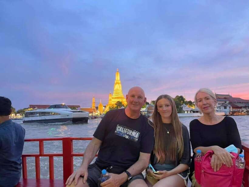 Bangkok Tuk-Tuk by Night with Chinatown Street Food Meal - Crossing the River on the Chao Phraya