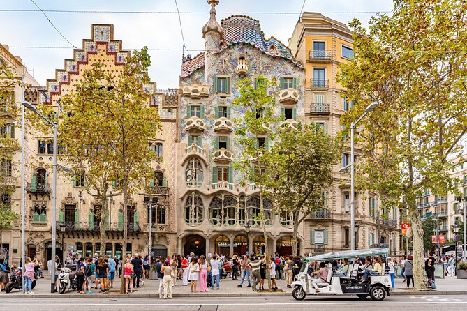 Barcelona Express Tour in a Private Eco Tuk Tuk - Sagrada Família from the street