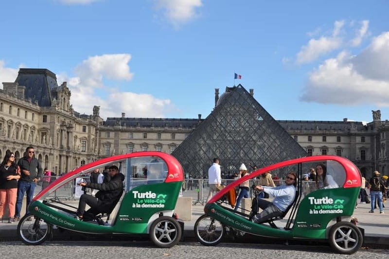 Best of Paris Private Rickshaw bike Tour with guide - Arc de Triomphe and the grand western avenues