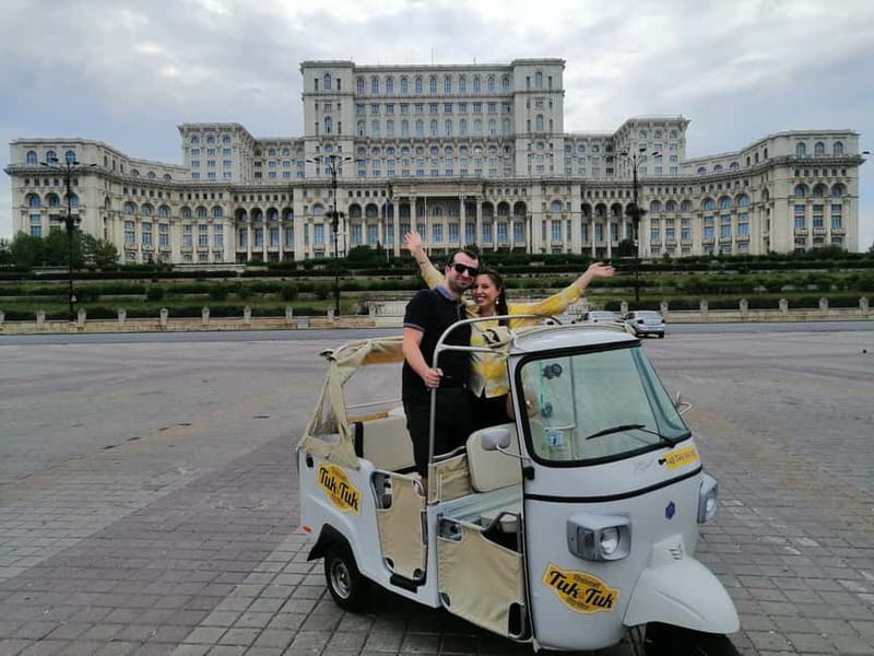 Bucharest: Best of Bucharest Private Tuk-Tuk Tour - The Palace of Parliament is the grand finale