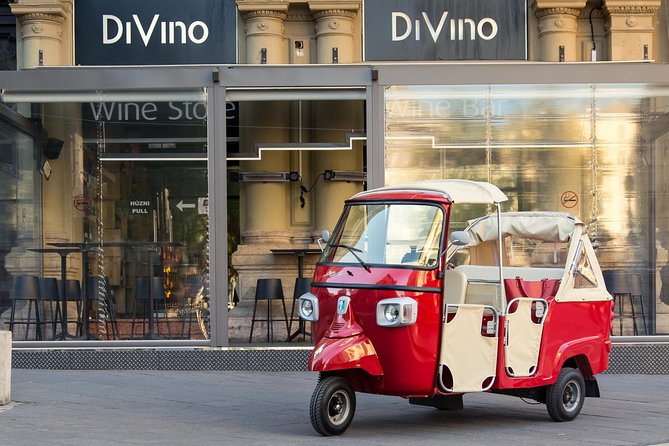 Budapest Private Tuk Tuk Tour with Wine Tasting and Cheese Platter - The Budapest tuk tuk experience at a glance