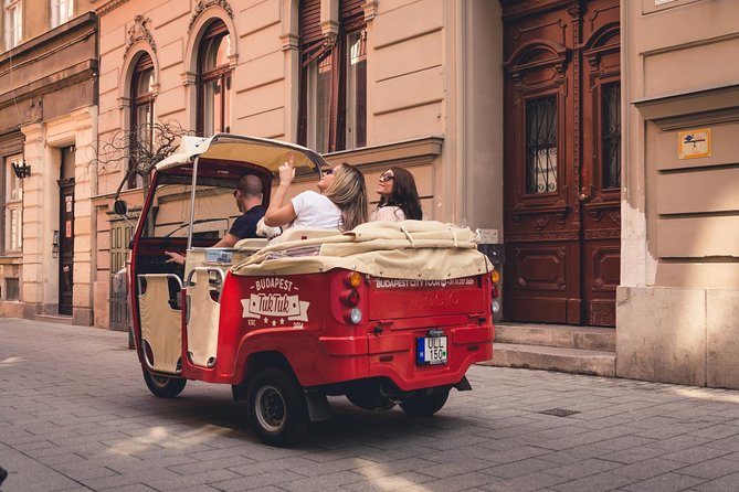 Budapest Private Tuk Tuk Tour with Wine Tasting and Cheese Platter - The Garden of Philosophers and Vermező