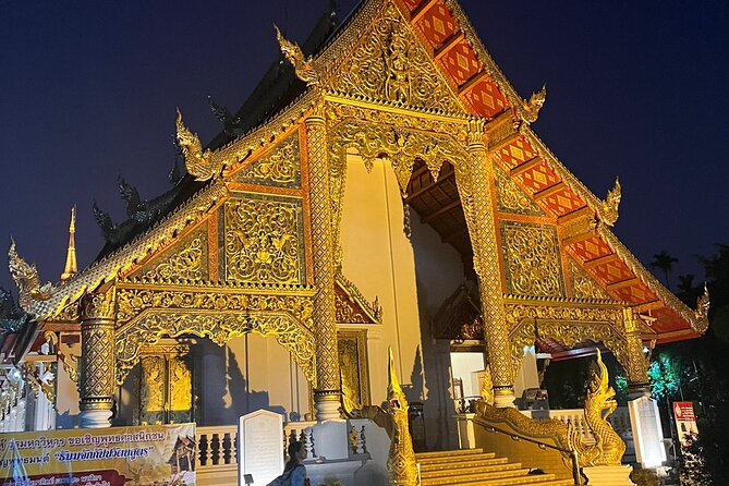 Chiang Mai Temples and Market Tuk-Tuk Evening Night Tour - Wat Phan Tao and the quieter middle of the route