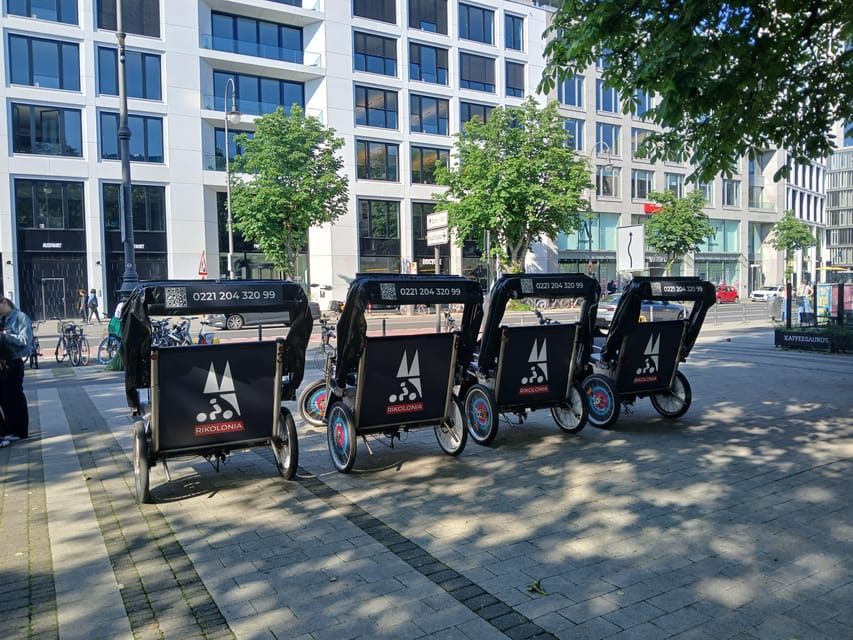 Cologne: Rickshaw Sightseeing Tour - Rhine boulevard and riverside Cologne