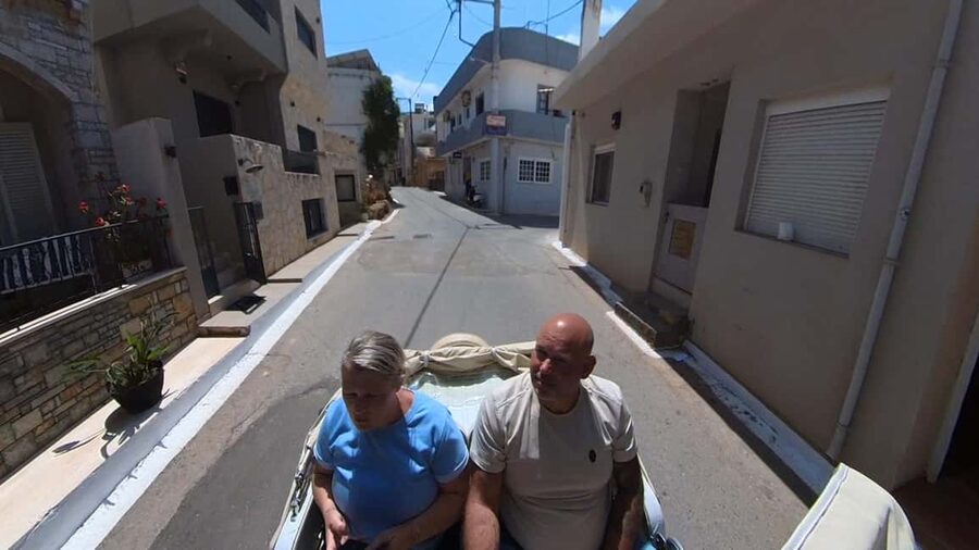 Crete: Malia, Potamos Beach, and Sissi Tuk Tuk Tour - Malia beach road sets the pace