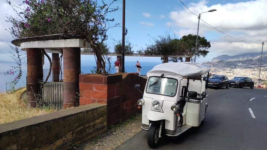 Cristo Rei Guided TukTuk Tour (From Funchal) - Cristo Rei viewpoint and the statue above the Atlantic