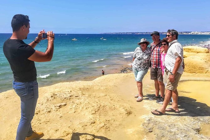 Discover Albufeira in a Tuk Tuk - São Rafael Beach and the walking stops