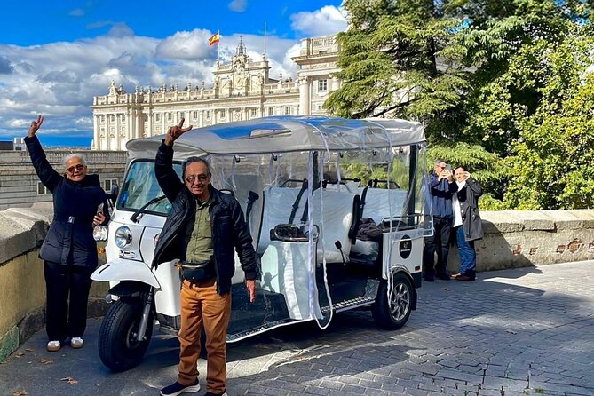 Discover Madrid in a Fun & Eco-Friendly Tuk-Tuk – Private Tour - Farther Out: Santiago Bernabéu and the Bullring Area