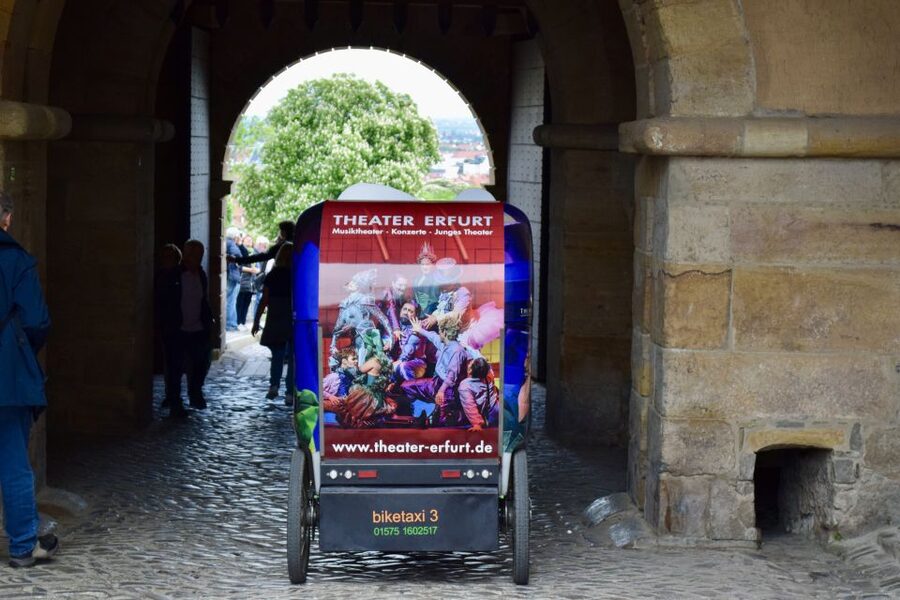 Erfurt: Guided Petersberg Citadel Tour by E-Rickshaw - First views from the fortress walls
