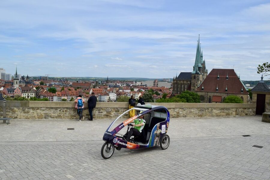 Erfurt: Guided Petersberg Citadel Tour by E-Rickshaw - The ride up to Petersberg Citadel