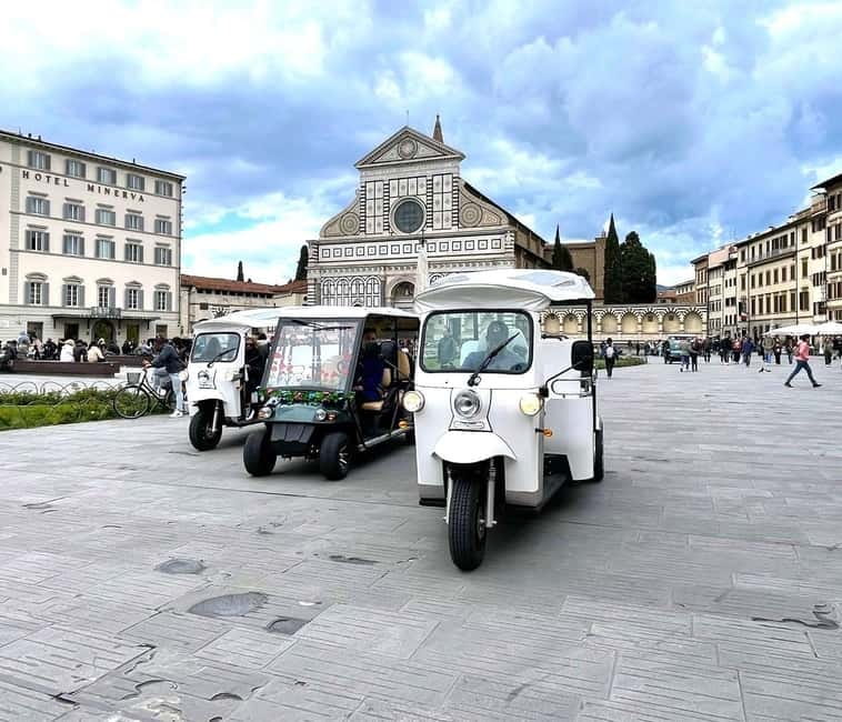 Florence: Eco Golf Car & e Tuk Tuk City Tour - Meeting at Museo Novecento in central Florence