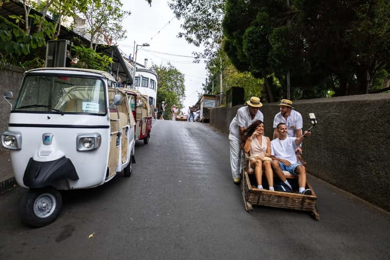Funchal: Guided Tuk Tuk Tour to Toboggan Rides & Old Town - The Marmeleiros viewpoint and the climb to Monte