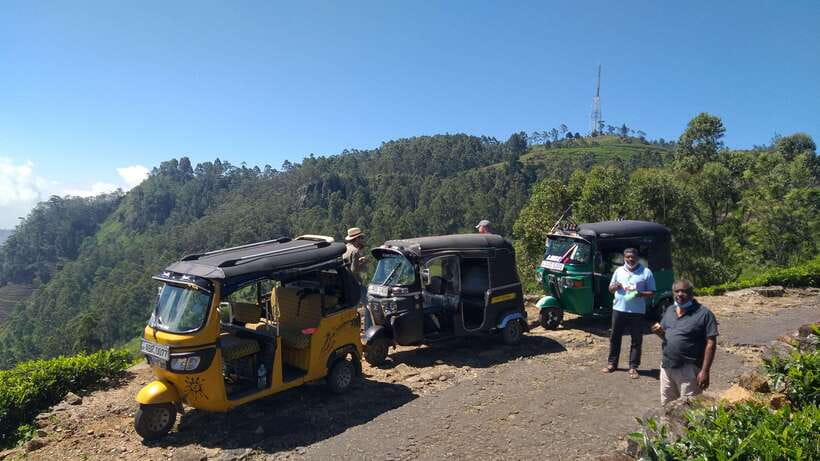 Haputale:Glorious Tuk Tuk Ride to Lipton'sSeat & Tea Factory - Lipton’s Seat and the view from the bench