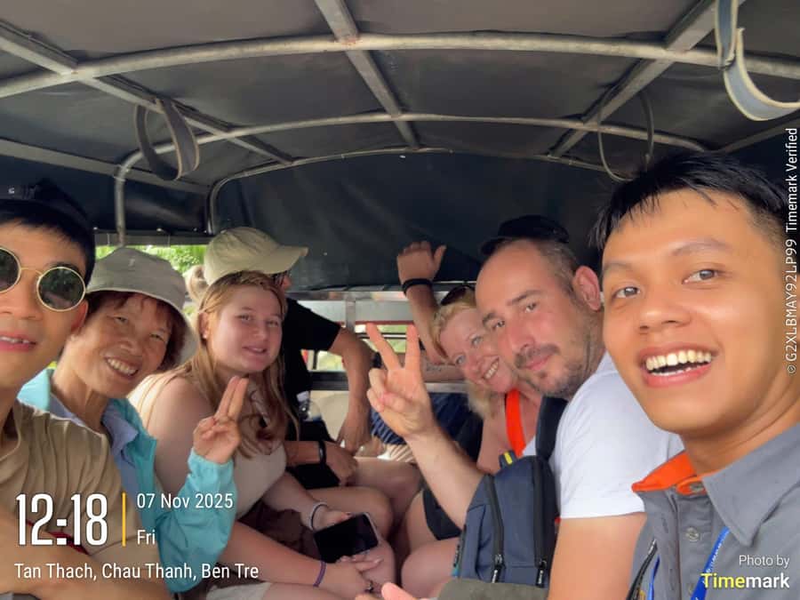 HCM: Authentic Mekong Delta - Boat, TukTuk, Khot Cake Making - Coconut candy, folk music, and the working delta