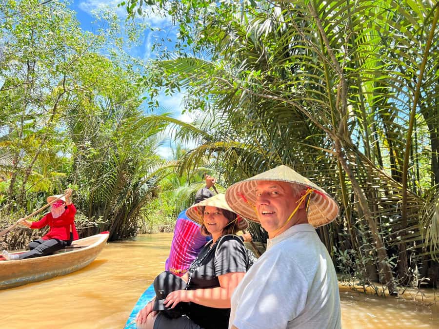 HCM: Authentic Mekong Delta - Boat, TukTuk, Khot Cake Making - How much activity fits into one day?