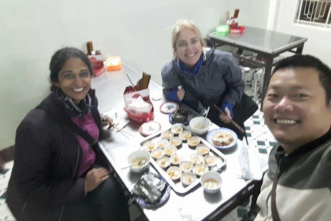 Hue Food Tour by Walking or Cyclo or Motorbike with Driver - Crossing Truong Tien Bridge with banh khoai and nem lui