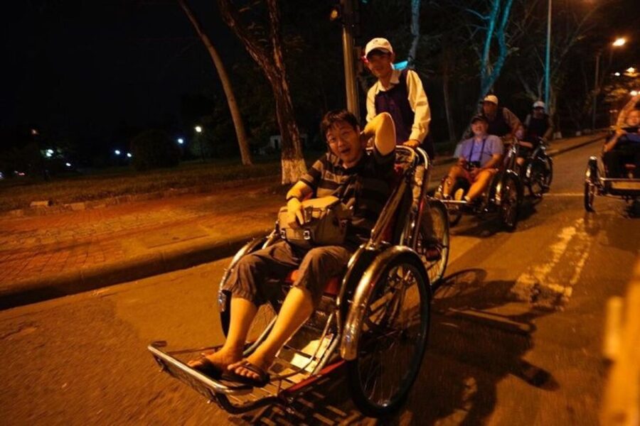 Hue: Night Street Food Tour by Cyclo with a Local Guide - A night ride through Hue before the main bowl