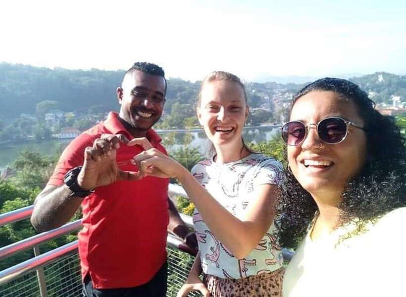 Kandy City Tour & Ambuluwawa Tuk Tuk Adventure - A busy Kandy day in a small tuk tuk