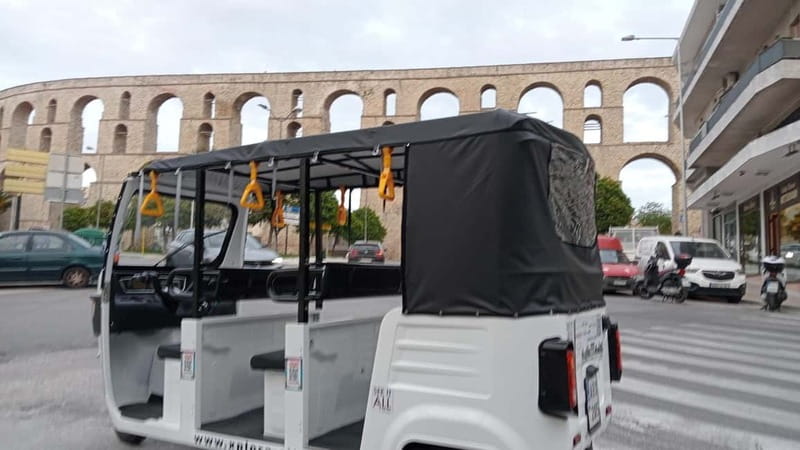 Kavala: Authentic City Tour by Eco Friendly Tuk Tuk - Starting with coffee behind the old courthouses