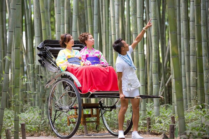 Kyoto Sagano Insider: Rickshaw and Walking Tour - Riding through the Arashiyama Bamboo Forest