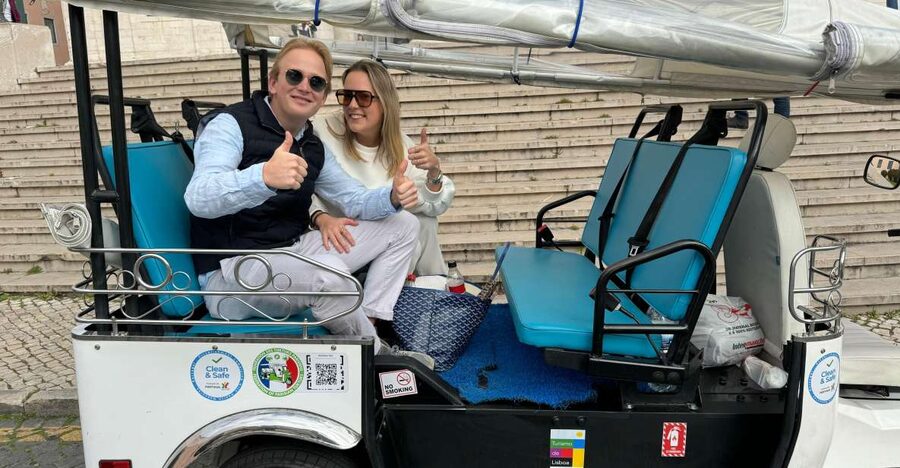 Lisbon: Belem Sightseeing Tour by Eco TukTuk - Monument to the Discoveries and its bold message