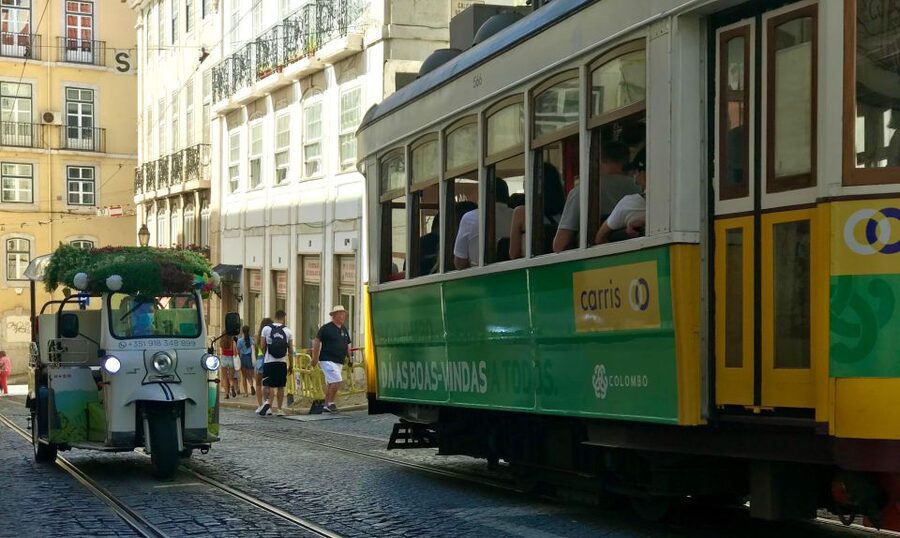 Lisbon: Famous 28 Tram Line Guided Private Tour by Tuk-Tuk - Portas do Sol and the Alfama views