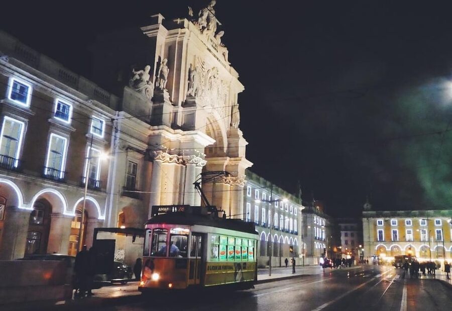 Lisbon: Private Christmas Lights Tour by Eco Tuk Tuk - A warm start near Time Out Market