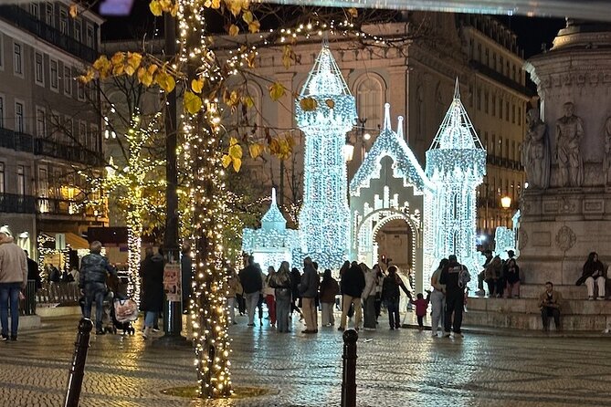 Lisbon Private Tour by Tuk Tuk (Christmas Lights) - Rossio or Praça da Figueira for a longer festive pause