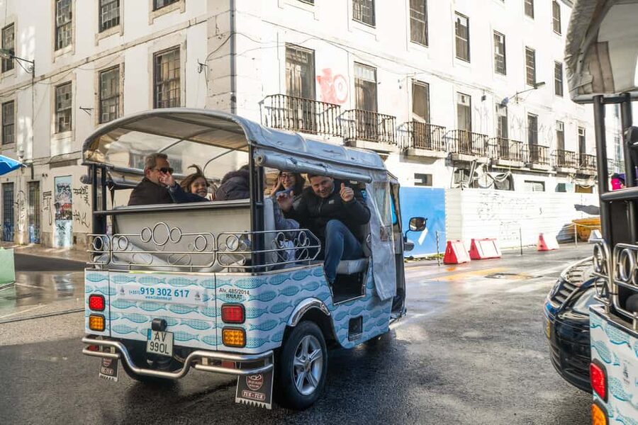 Lisbon: Private Tuk Tuk Tour (Alfama, Bairro Alto, Belém) - From Avenida da Liberdade into Baixa