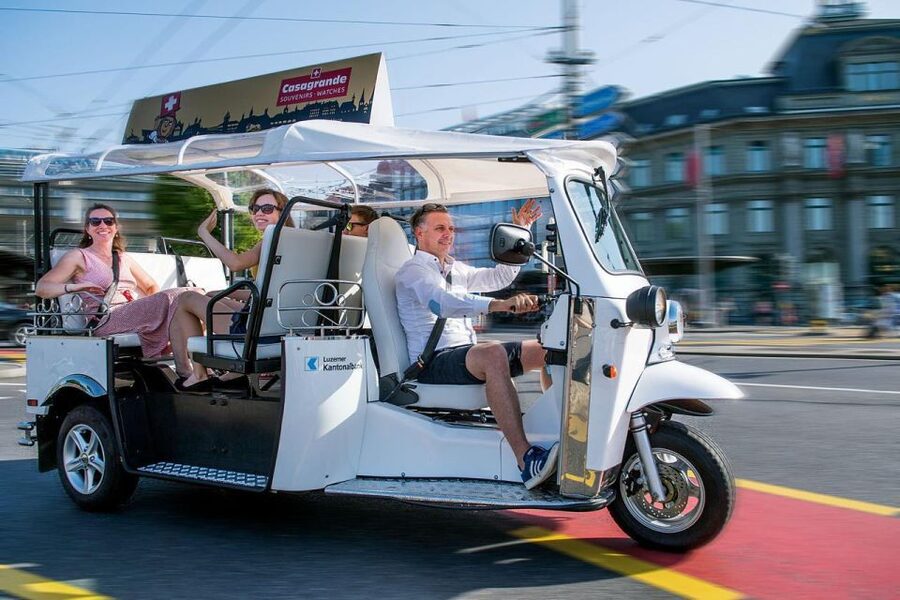 Lucerne: eTukTuk City Tour - Comfort, access, and weather details