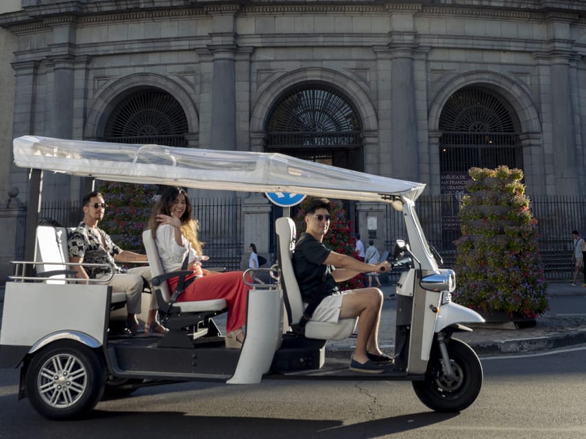 Madrid: Eco-Friendly, Private, and Unique Tuk Tuk Experience - Alcalá Gate, the Ritz, and the Art Triangle