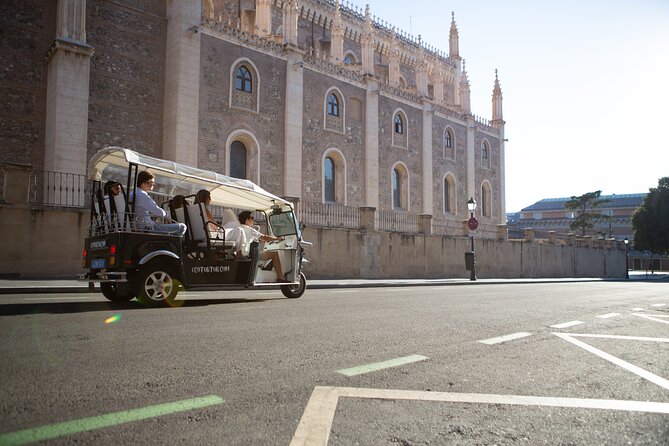Madrid Expert Plus Tour with Local Guide in Eco Tuk Tuk Private - Columbus, the National Library, and Cibeles