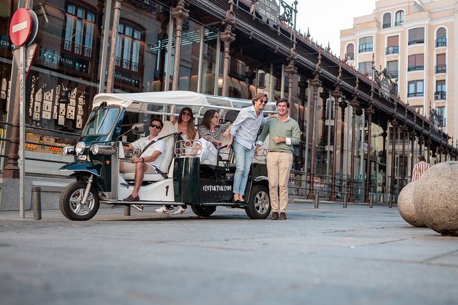 Madrid Expert Plus Tour with Local Guide in Eco Tuk Tuk Private - From San Miguel Market to Atocha Station