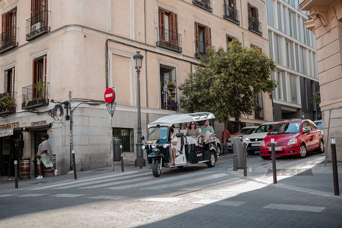 Madrid Historical Tour with Local Guide in Eco Tuk Tuk Private - The Prado area and the Jerónimos church