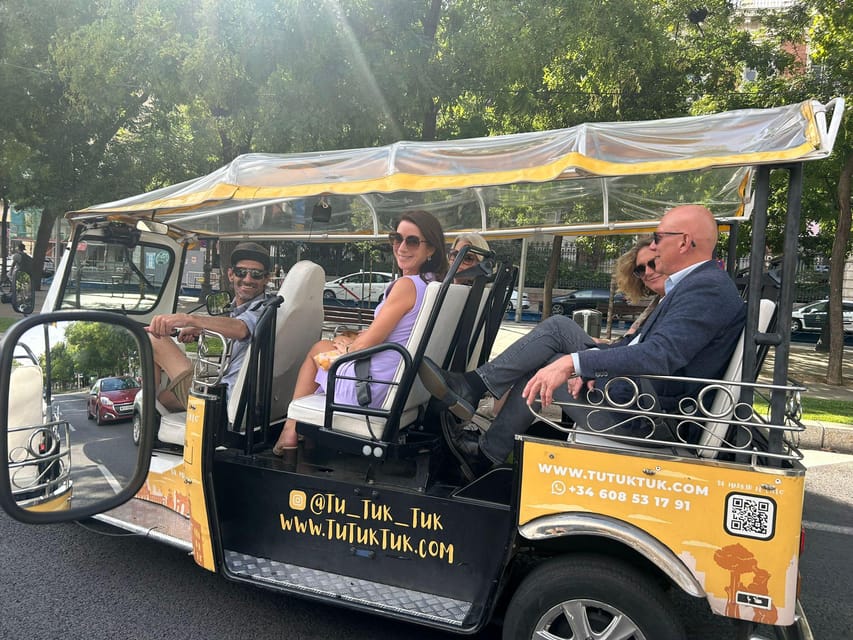 Madrid: Traditional Tour wh Private guide in yellow Tuk Tuk - Starting at Opera Square and Plaza Isabel II