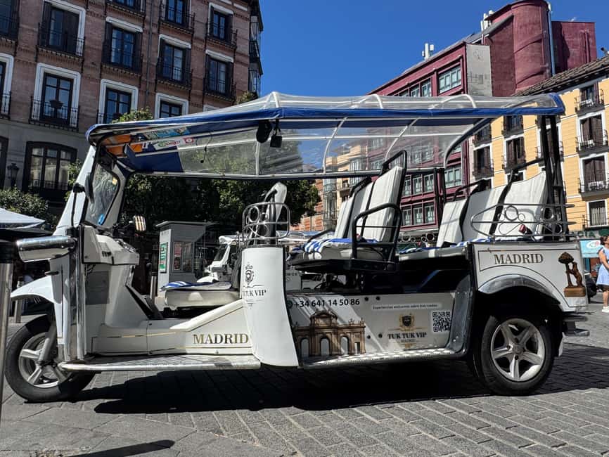 Madrid: Tuk Tuk Tour with Live Commentary - Plaza Mayor and the old city streets