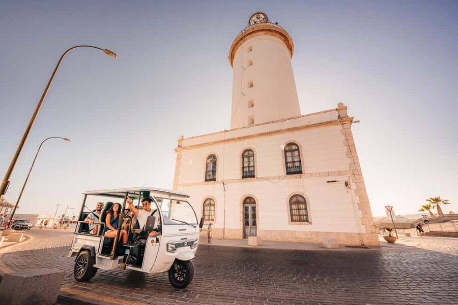 Málaga: 1-hour Private Tuk Tuk Tour - From the town hall to the Roman theatre