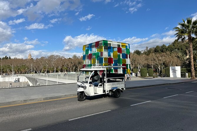 Malaga by Tuk Tuk i : 1 or 2 hours Private city tour - Gibralfaro hill and the castle above Malaga