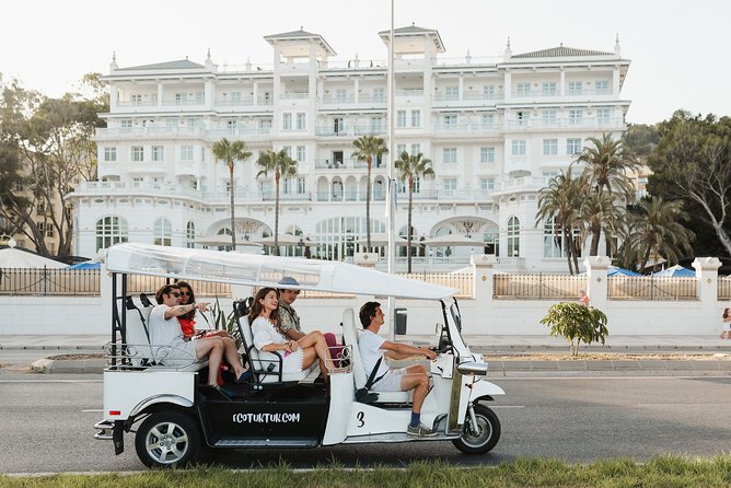 Malaga Express Tour with Local Guide in Eco Tuk Tuk Private - The cathedral, city hall, and university