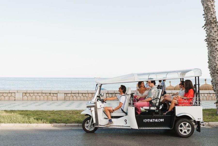Malaga: Private City Tour by Eco Tuk Tuk - University of Malaga and the civic center