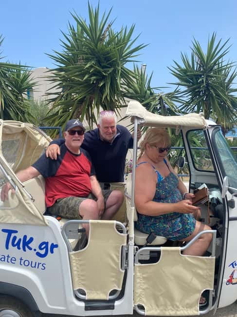 Malia: Sissi and Beyond Tuk Tuk Tour with Raki and Honey - Stalis beach road gives you the island setting