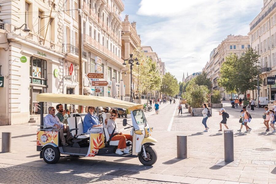 Marseille: Explore the historic Panier district in an electric Tuk Tuk - The Old Port and Notre-Dame de la Garde views